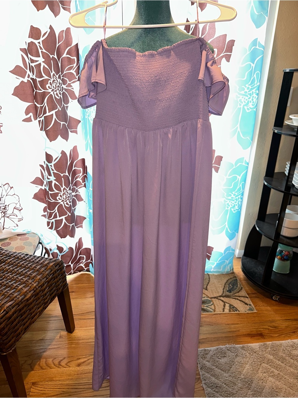 Riley & Rae Lavender Ruffle Strap Jumpsuit - Picture 2 of 3